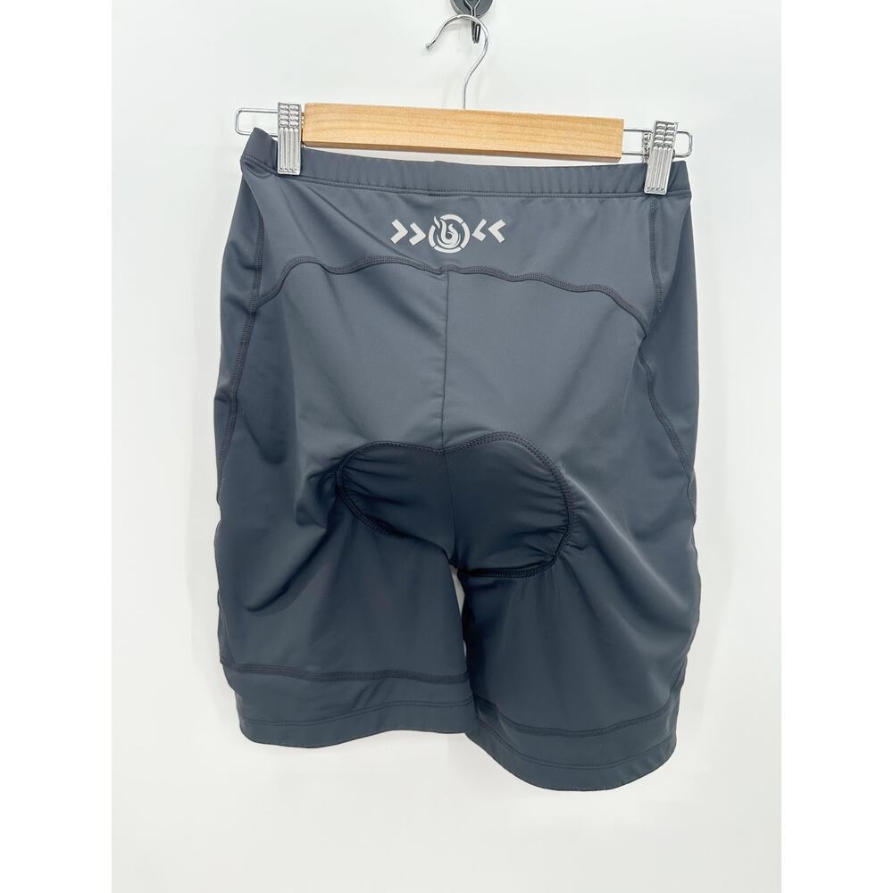 Beroy Women’s Cycling Biker Shorts Black Padded 8” Inseam Stretch M/L - Picture 2 of 5